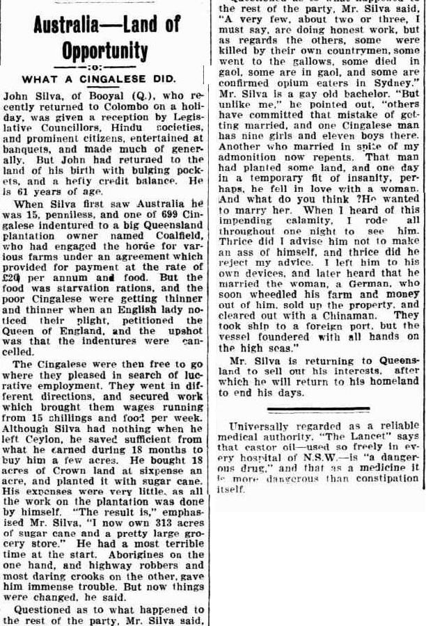 John Silva newspaper clipping